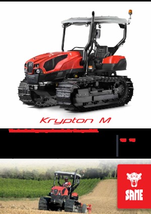 Ciągniki na gąsienicach gumowych SAME Krypton M 105 
