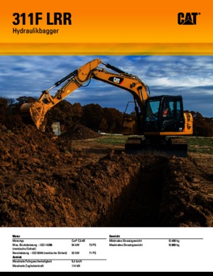 Koparki gąsienicowe Caterpillar 311F L RR
