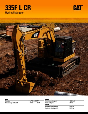 Koparki gąsienicowe Caterpillar 335F L 