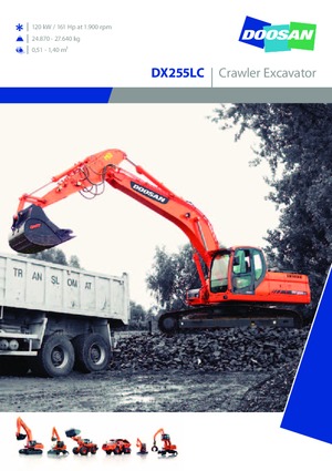Koparki gąsienicowe Doosan DX 255 LC