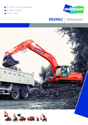Koparki gąsienicowe Doosan DX 255 LC