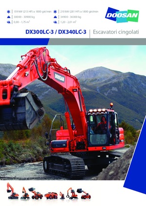 Elektryczne koparki gąsienicowe Doosan DX300LC-3