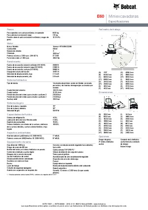 Koparki gąsienicowe Bobcat E 60