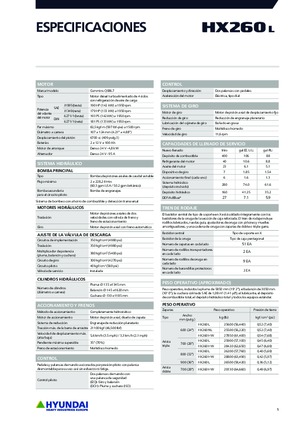 Koparki gąsienicowe Hyundai HX260L