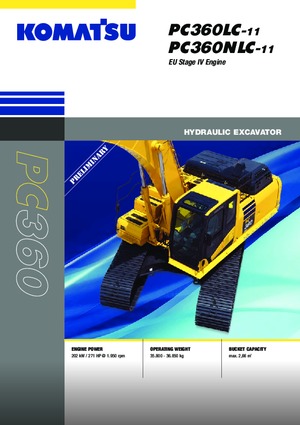 Koparki gąsienicowe Komatsu PC360NLC-11E0