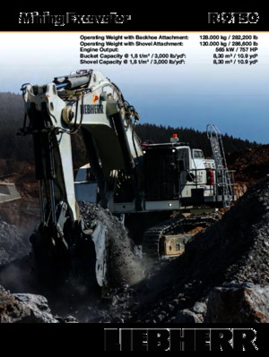 Koparki gąsienicowe Liebherr R 9150