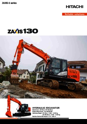 Koparki gąsienicowe Hitachi ZX 130-5 B