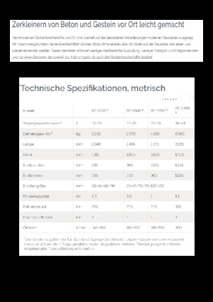 Łyżki rozdrabniająca do koparek hydraulicznych Epiroc BC 2500 