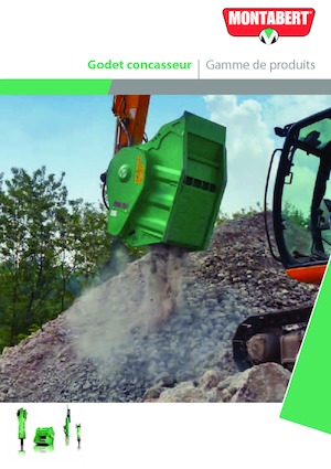 Łyżki rozdrabniająca do koparek hydraulicznych Montabert CRB 601