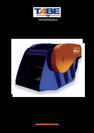 Łyżki rozdrabniająca do koparek hydraulicznych TABE CT 50 