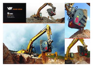 Łyżki rozdrabniająca do koparek hydraulicznych VTN FB250 HD