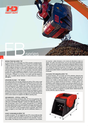 Łyżki rozdrabniająca do koparek hydraulicznych VTN FB250