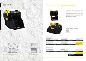 Łyżki rozdrabniająca do koparek hydraulicznych MB Crusher BF60.1 S4