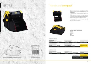 Łyżki rozdrabniająca do koparek hydraulicznych MB Crusher BF70.2 S4