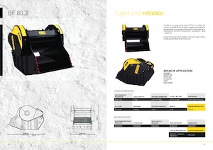 Łyżki rozdrabniająca do koparek hydraulicznych MB Crusher BF80.3 S4