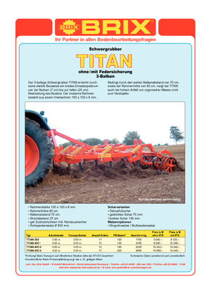 Spulchniacze Brix Titan 400 A