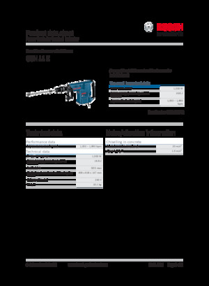 Młoty wyburzeniowe i dłutujące Bosch GSH 11 E