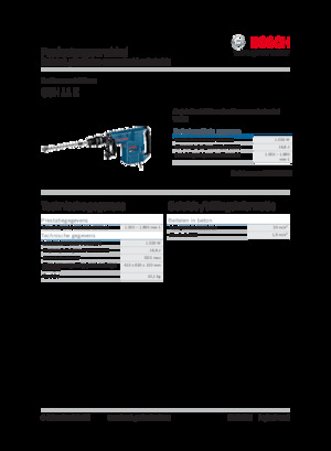 Młoty wyburzeniowe i dłutujące Bosch GSH 11 E