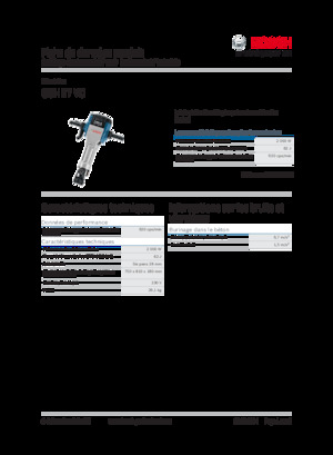Młoty wyburzeniowe i dłutujące Bosch GSH 27 VC