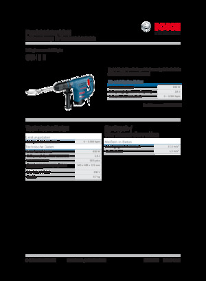 Młoty wyburzeniowe i dłutujące Bosch GSH 3 E