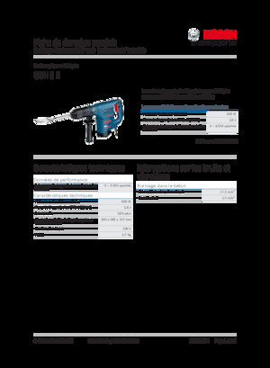 Młoty wyburzeniowe i dłutujące Bosch GSH 3 E