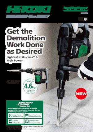 Młoty wyburzeniowe i dłutujące HiKOKI H41SE 