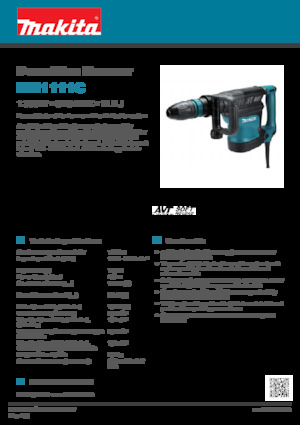 Młoty wyburzeniowe i dłutujące Makita HM1111C