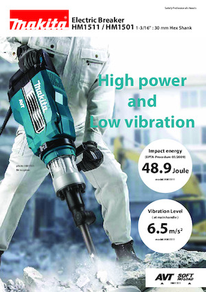 Młoty wyburzeniowe i dłutujące Makita HM1511