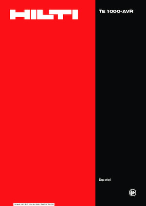 Młoty wyburzeniowe i dłutujące Hilti TE 1000-AVR