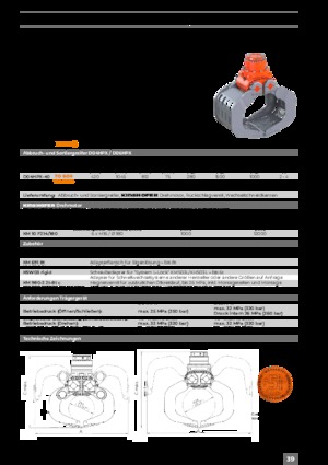 Chwytaki do sortowania i prac wyburzeniowych Kinshofer D09HPX-50