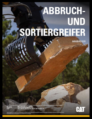 Chwytaki do sortowania i prac wyburzeniowych Caterpillar G308