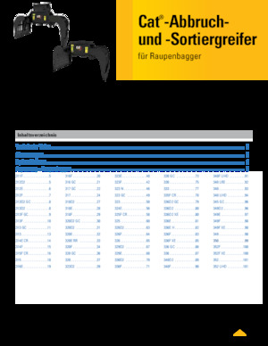 Chwytaki do sortowania i prac wyburzeniowych Caterpillar G318
