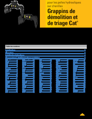 Chwytaki do sortowania i prac wyburzeniowych Caterpillar G318
