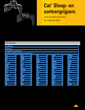 Chwytaki do sortowania i prac wyburzeniowych Caterpillar G318