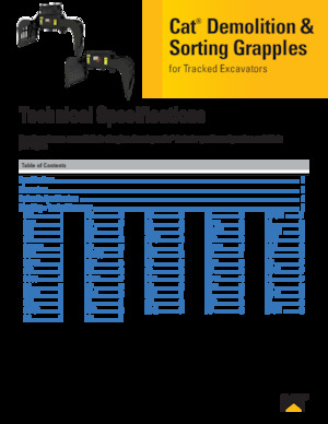 Chwytaki do sortowania i prac wyburzeniowych Caterpillar G332
