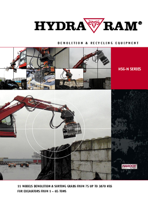 Chwytaki do sortowania i prac wyburzeniowych Hydra Ram HSG 4 N