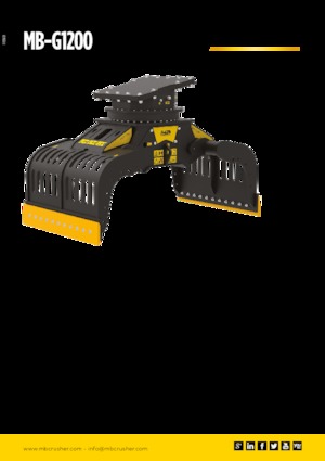 Chwytaki do sortowania i prac wyburzeniowych MB Crusher MB-G1200