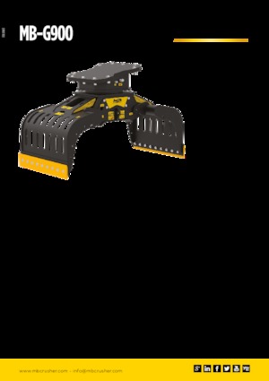Chwytaki do sortowania i prac wyburzeniowych MB Crusher MB-G900