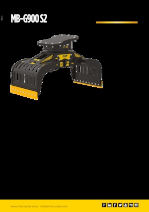 Chwytaki do sortowania i prac wyburzeniowych MB Crusher MB-G900 S2