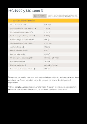 Chwytaki do sortowania i prac wyburzeniowych Epiroc MG 1000 