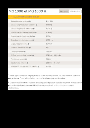 Chwytaki do sortowania i prac wyburzeniowych Epiroc MG 1000 
