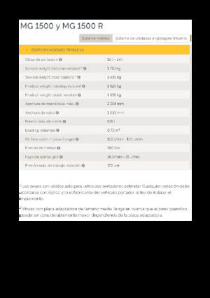 Chwytaki do sortowania i prac wyburzeniowych Epiroc MG 1500 R 