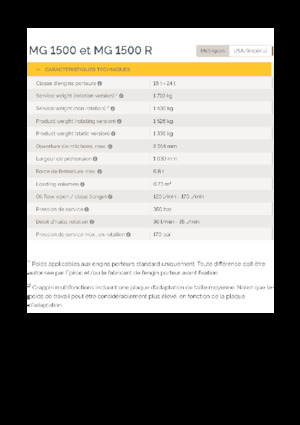 Chwytaki do sortowania i prac wyburzeniowych Epiroc MG 1500 R 