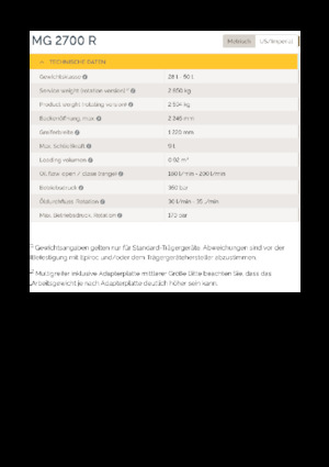 Chwytaki do sortowania i prac wyburzeniowych Epiroc MG 2700 R