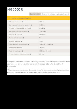 Chwytaki do sortowania i prac wyburzeniowych Epiroc MG 3000 R