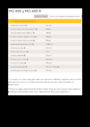 Chwytaki do sortowania i prac wyburzeniowych Epiroc MG 400