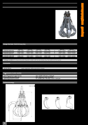 Chwytaki do sortowania i prac wyburzeniowych Kinshofer P120VHD-2000-5T