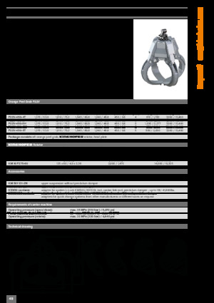 Chwytaki do sortowania i prac wyburzeniowych Kinshofer P22V-450-4T