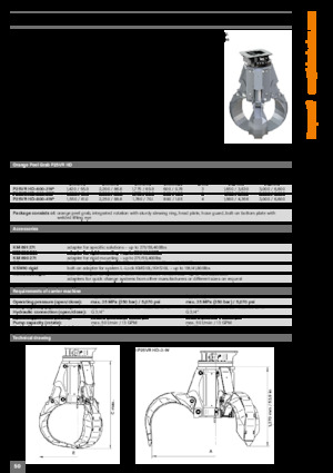 Chwytaki do sortowania i prac wyburzeniowych Kinshofer P25VR HD-600-3W