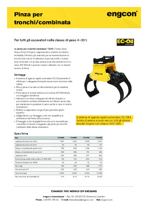 Chwytaki do sortowania i prac wyburzeniowych engcon TG55HD